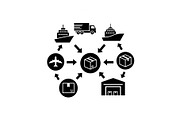 Logistics Hub Silhouette Set, a Graphic by hafijul (Thumbnail 13 of 14)