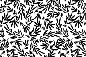 Hand Drawn Botanical Vector Pattern