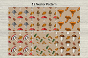 Mushroom Foraging: Patterns&Clipart, a Pattern Graphic by Elatedowl (Thumbnail 3 of 13)