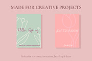 TULIP LINE ART, a Decorative Illustration by OREHOVKA (Thumbnail 3 of 4)