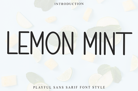 LEMON MINT, a Sans Serif Font by FreshTypeINK