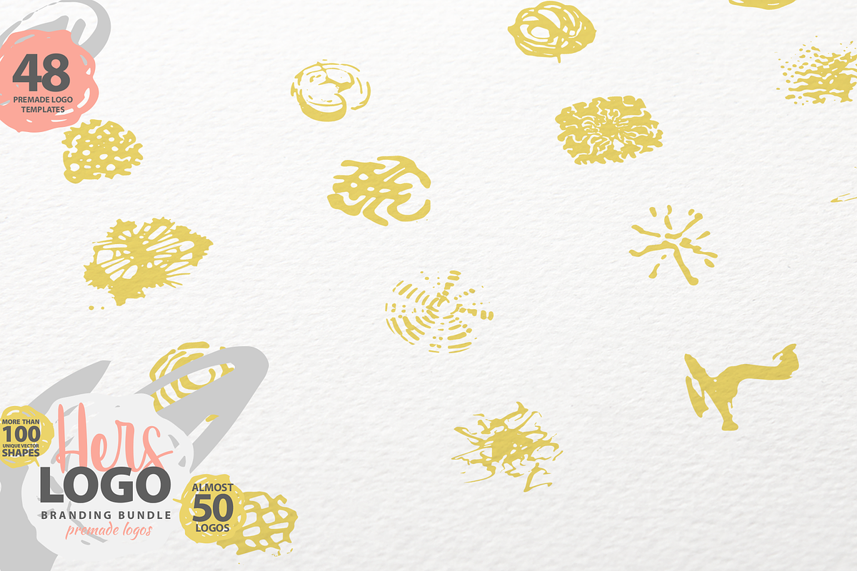 HERS LOGO BUNDLE (50 premade logos), a Branding & Logo Template by pawellpi (Photo 9 of 10)