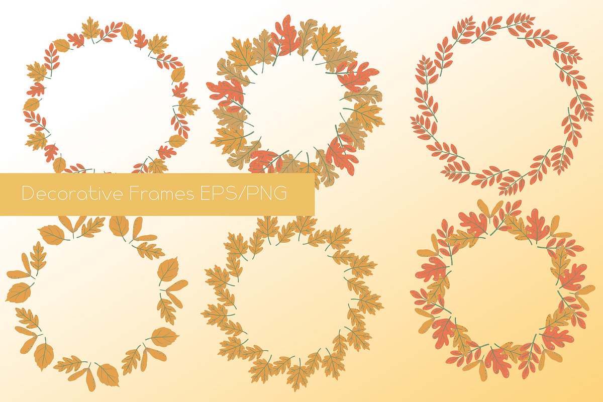 Autumn Leaves clipart & patterns, a Seasonal Illustration by Carpet Tapete Pretzel (Photo 3 of 11)