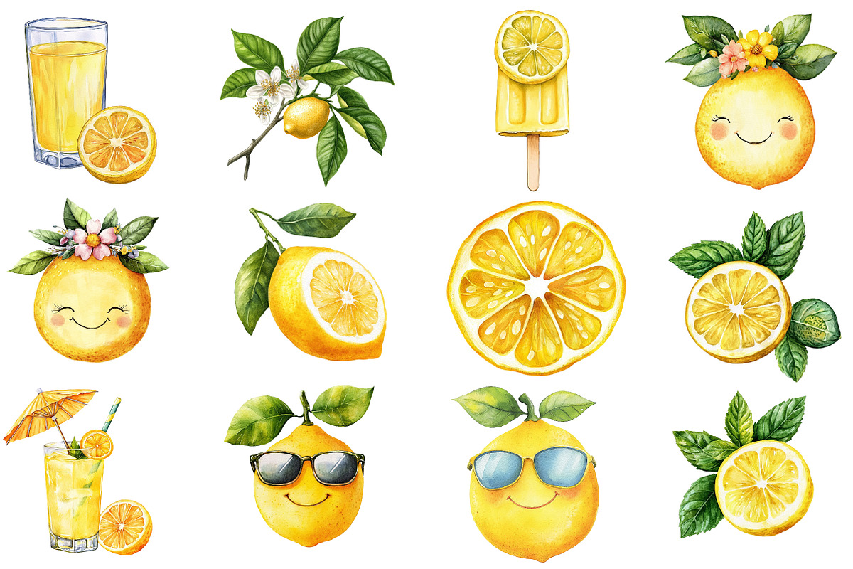 Summer Lemon Clipart, an Illustration by Designworld (Photo 3 of 5)