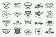 Vintage butchery emblems, a Branding & Logo Template by AkimD (Thumbnail 4 of 15)