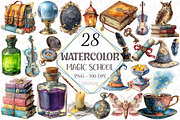 Magic School Dark Academia Clipart, a Graphic by designcity5 (Thumbnail 1 of 5)