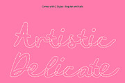 CS Airena Dashed, a Script Font by Craft Supply Co. (Thumbnail 4 of 8)