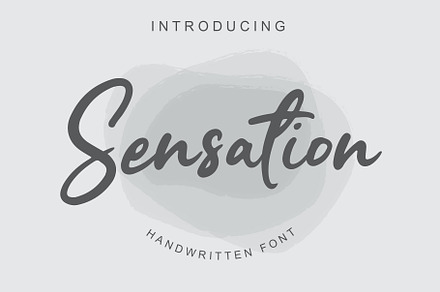 Sensation - Handwritten font