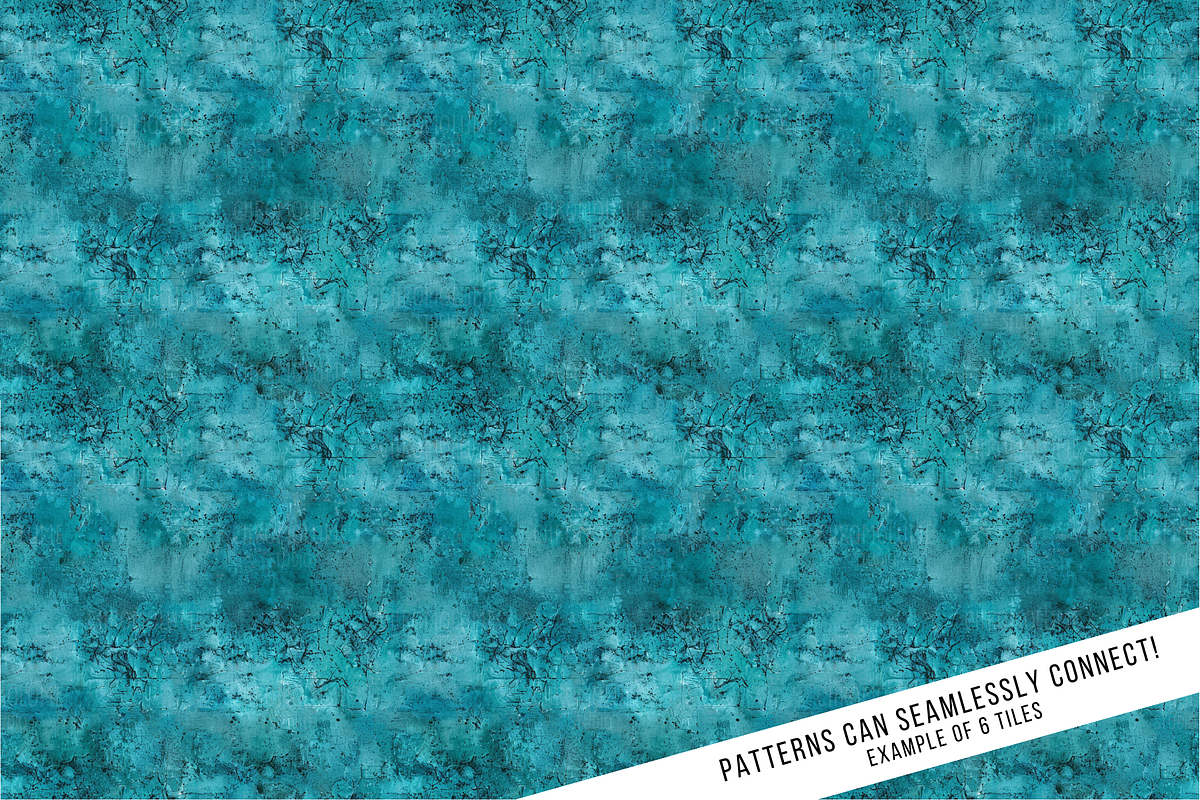Teal Textures Seamless Digital Paper, a Pattern Graphic by Chromolume Studio (Photo 11 of 28)
