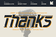 Stander - Sport Font, a Slab Serif Font by Pandeka Studio (Thumbnail 12 of 12)