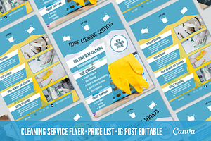 Marketing Kit Cleaning Business, a Marketing Template by PaolaroiDesign