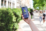 iPhone X in Hands City PSD Mockups, a Product Mockup by Hi, Mock-Up! (Thumbnail 3 of 17)