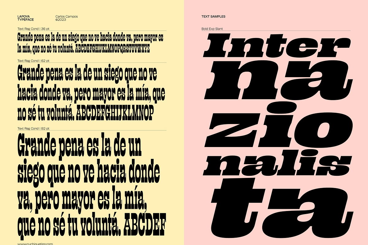 Lapoya Font, a Slab Serif Font by Cuchi, qué Tipo! Foundry (Photo 5 of 18)