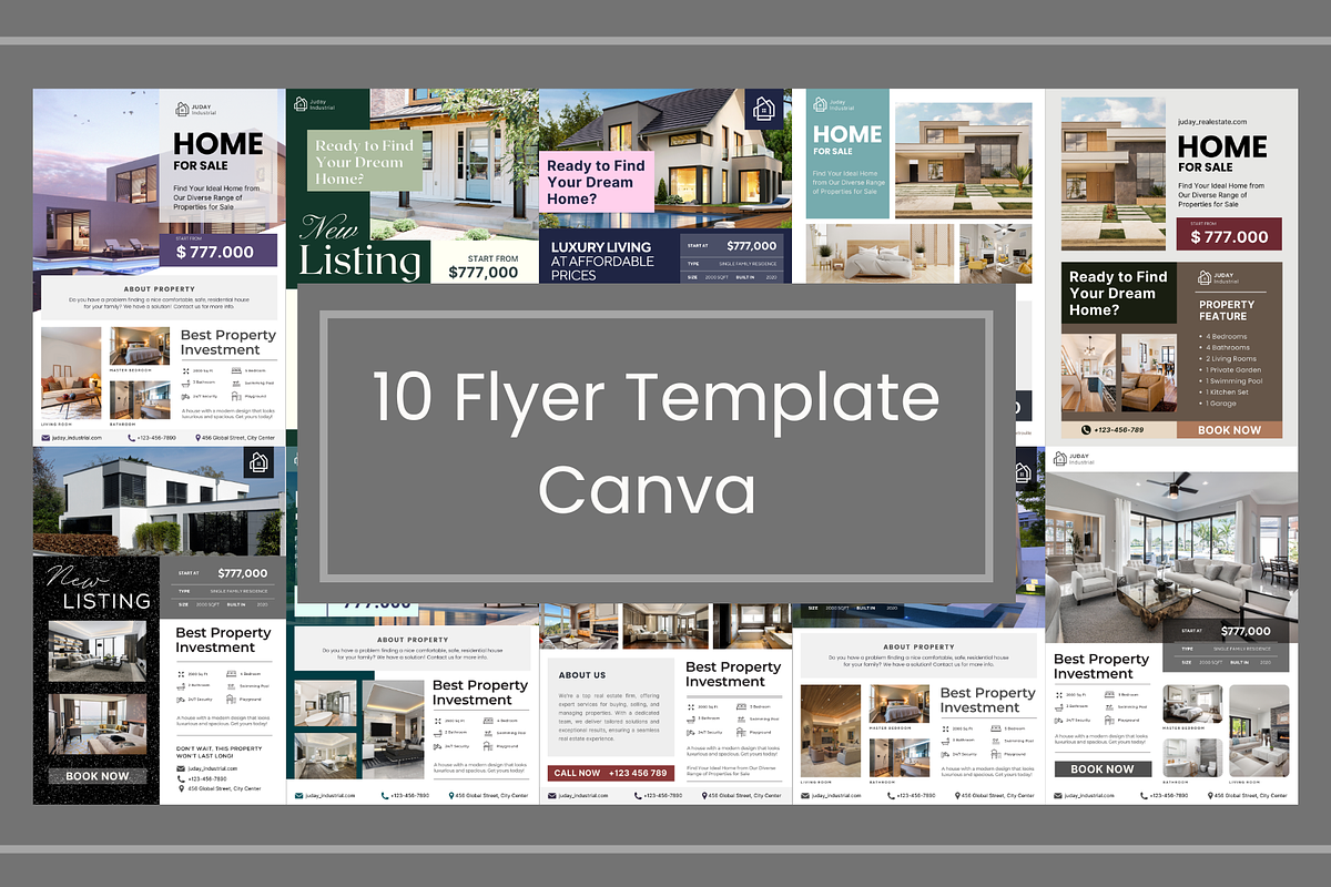 Stylish Canva Flyer Template, a Flyer Template by judayartworks (Photo 1 of 11)