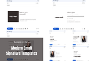 Modern Email Signature Templates, an Email Template by ItsReksita Pattern (Thumbnail 1 of 6)