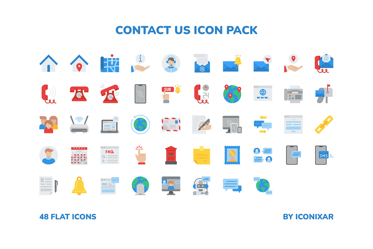 Contact Us Icon Pack, an Icon by Iconixar & Friends (Photo 2 of 3)