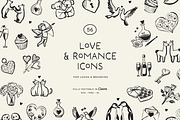 LOVE & ROMANCE lineart illustrations, a Seasonal Illustration by Crocus Paperi (Thumbnail 1 of 4)