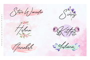 Gardenia Summer Monoline Script Font, a Script Font by Balpirick Studio (Thumbnail 2 of 7)