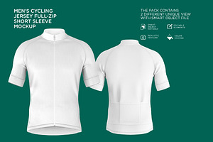 Men's Cyling Jersey Mockup