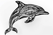 Tribal Dolphin Laser Cut Bundle, a Graphic by balal (Thumbnail 7 of 16)