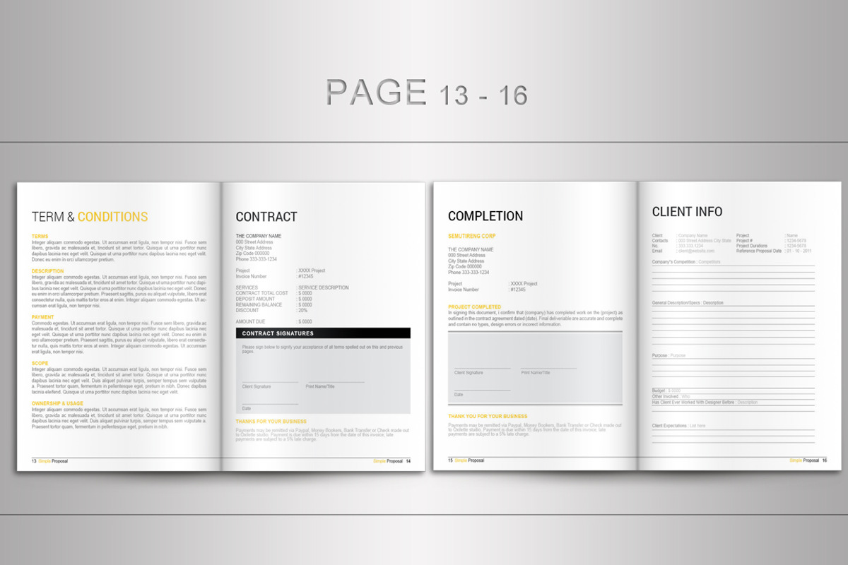Indesign Proposal Template, a Brochure Template by izzatunnisa