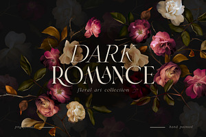 Dark Romance Floral Art Collection