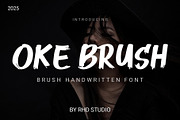 OKE BRUSH - Brush Handwritten Font, a Font by RHD Creative Studio (Thumbnail 1 of 10)