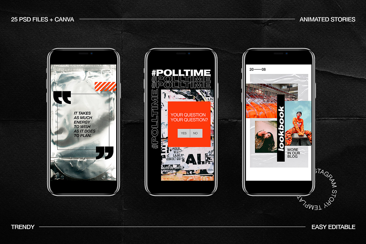 Trendy Animated IG Stories Ps, Canva, a Social Media Template by Marie T (Photo 9 of 13)