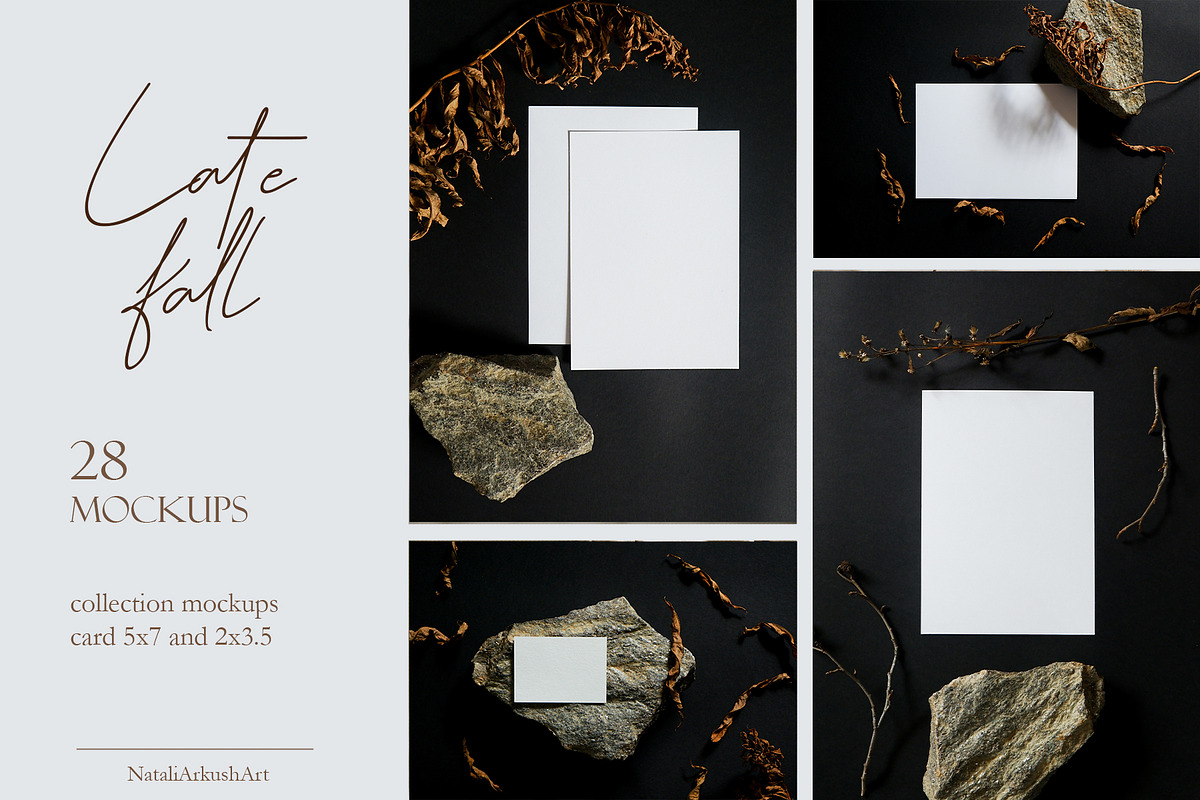 Dark Autumn Photo Mockups Bundle, a Product Mockup by NataliArkushArt (Photo 1 of 10)