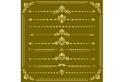 Vintage Big Set of Horizonyal Vector, a Decorative Illustration by FineArtStudio (Thumbnail 1 of 3)