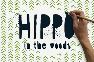 Hippo In The Woods - Organic Font