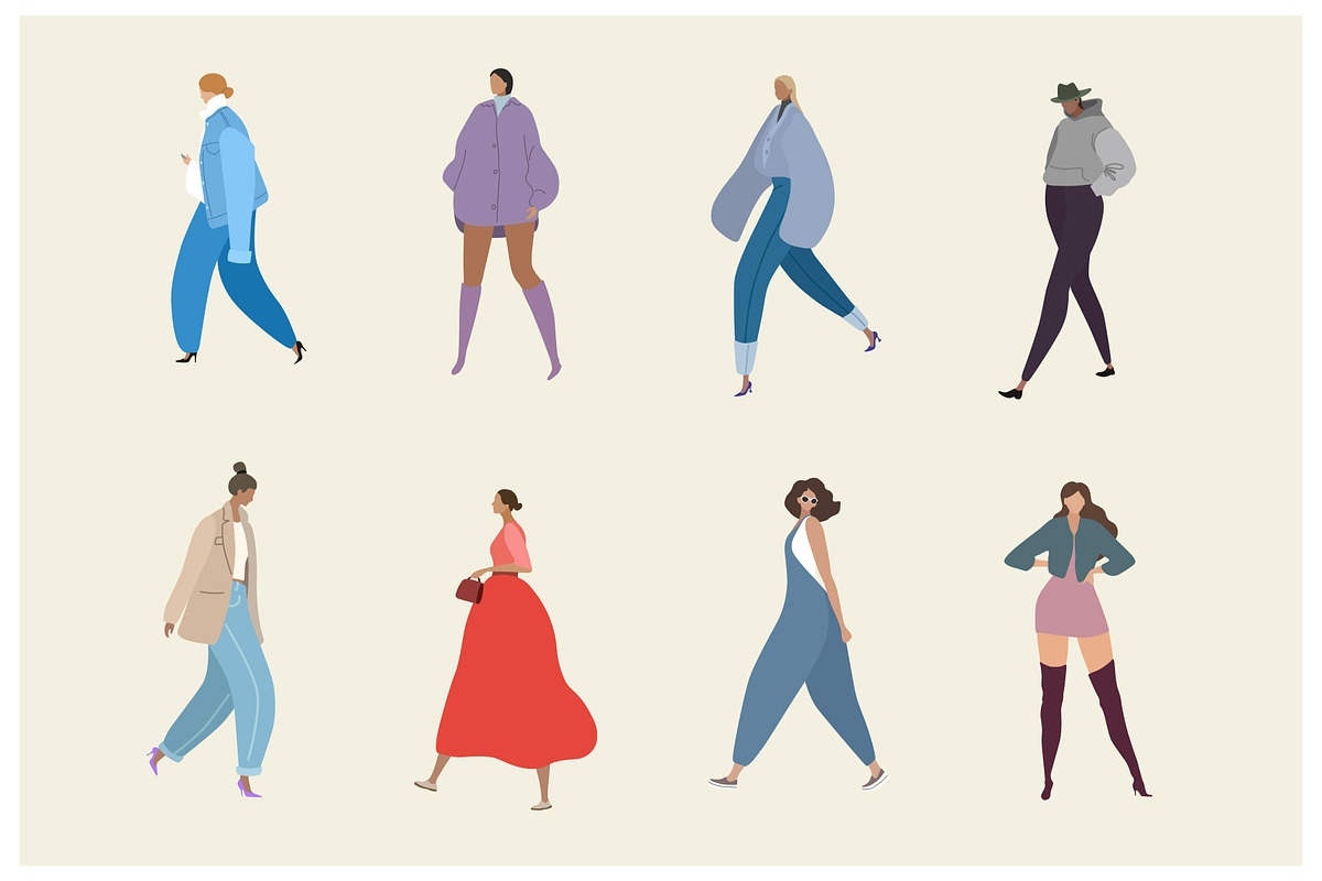 Fashion girls character, a Person Illustration by lemonoff (Photo 5 of 5)