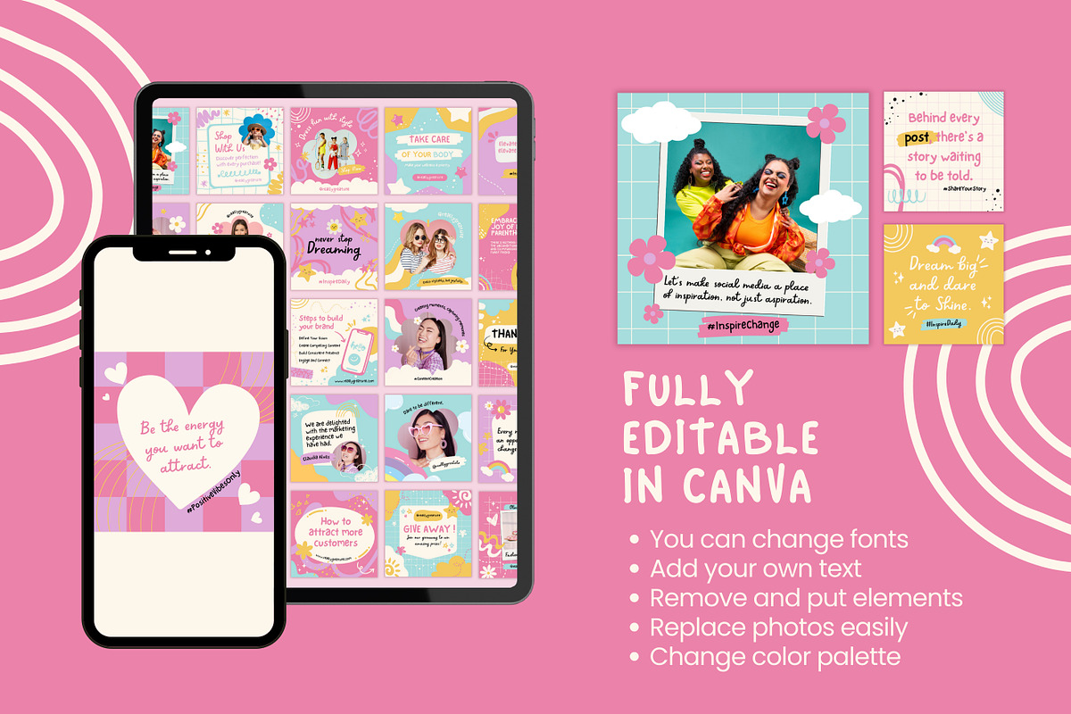Social Media Posts Canva Templates, a Social Media Template by TemplateCastleStore (Photo 10 of 10)