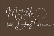 Matilda Destinee - Handwritten Font, a Script Font by Grezline Studio (Thumbnail 1 of 12)
