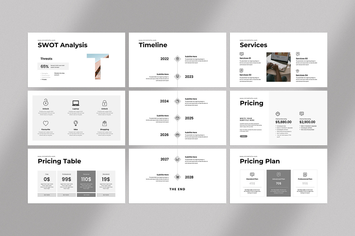 Minml Presentation Template, a Presentation Template by evgenystudio (Photo 19 of 28)