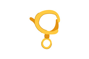 buckle clasp jewelry cartoon vector, an Object Illustration by pikepicture