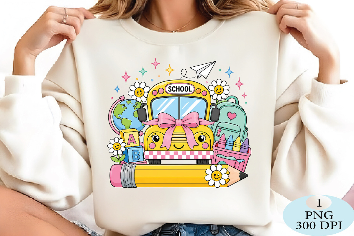 Cute Back to School Bus PNG, a Seasonal Illustration by Daily.Designs (Photo 2 of 5)