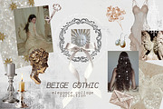 Beige Gothic - Elegance Collage Kit, an Object Graphic by Natali Batu (Thumbnail 1 of 12)
