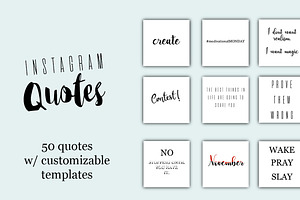 Instagram Quotes - 50 Pack