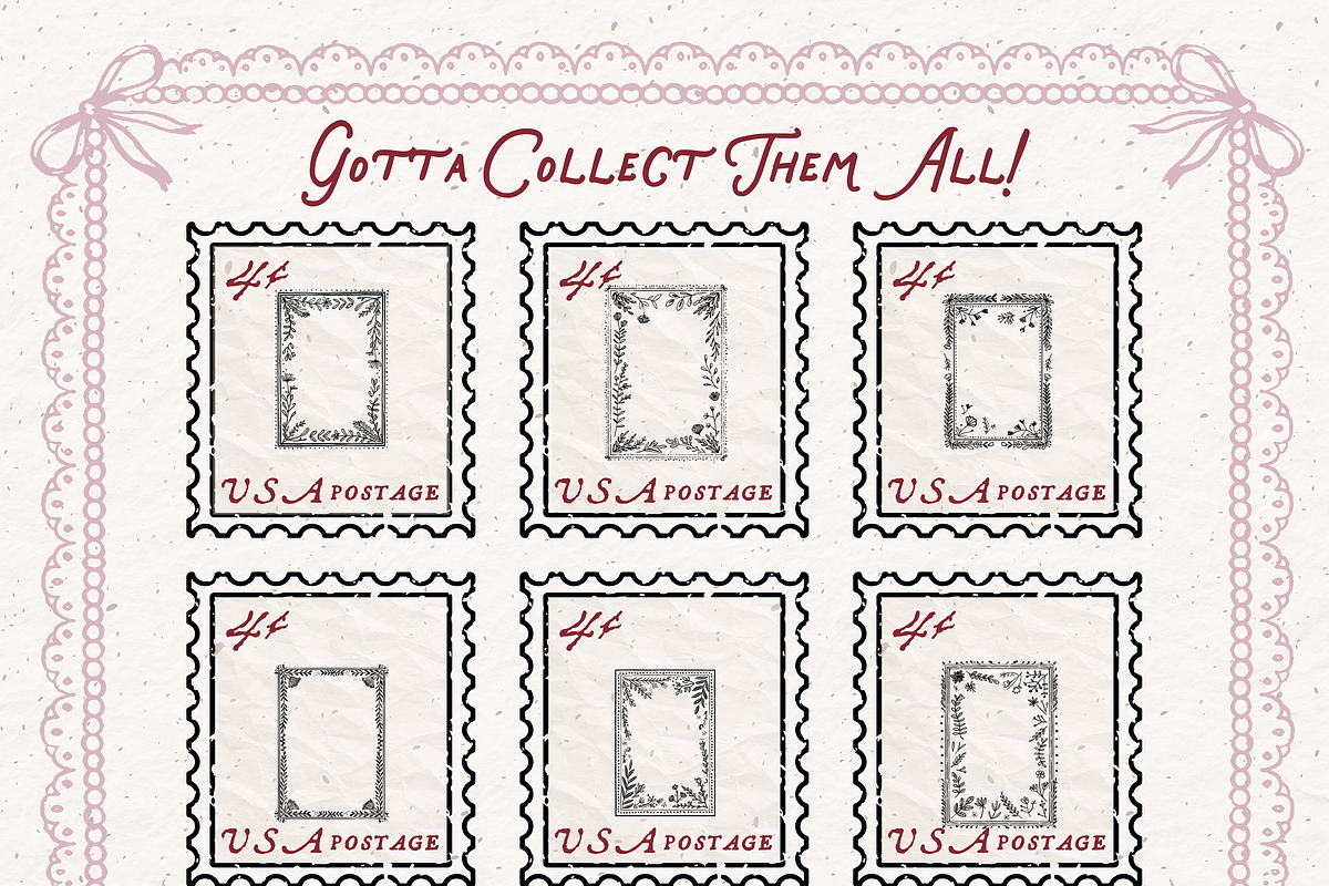 Cottagecore Borders, Frame Set, an Object Illustration by The October Creative (Photo 6 of 6)