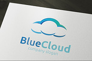 Blue Cloud logo, a Branding & Logo Template by rotree_man (Thumbnail 1 of 4)