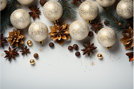 Christmas background with white and, a Holiday Photo by Rodica Ciorba