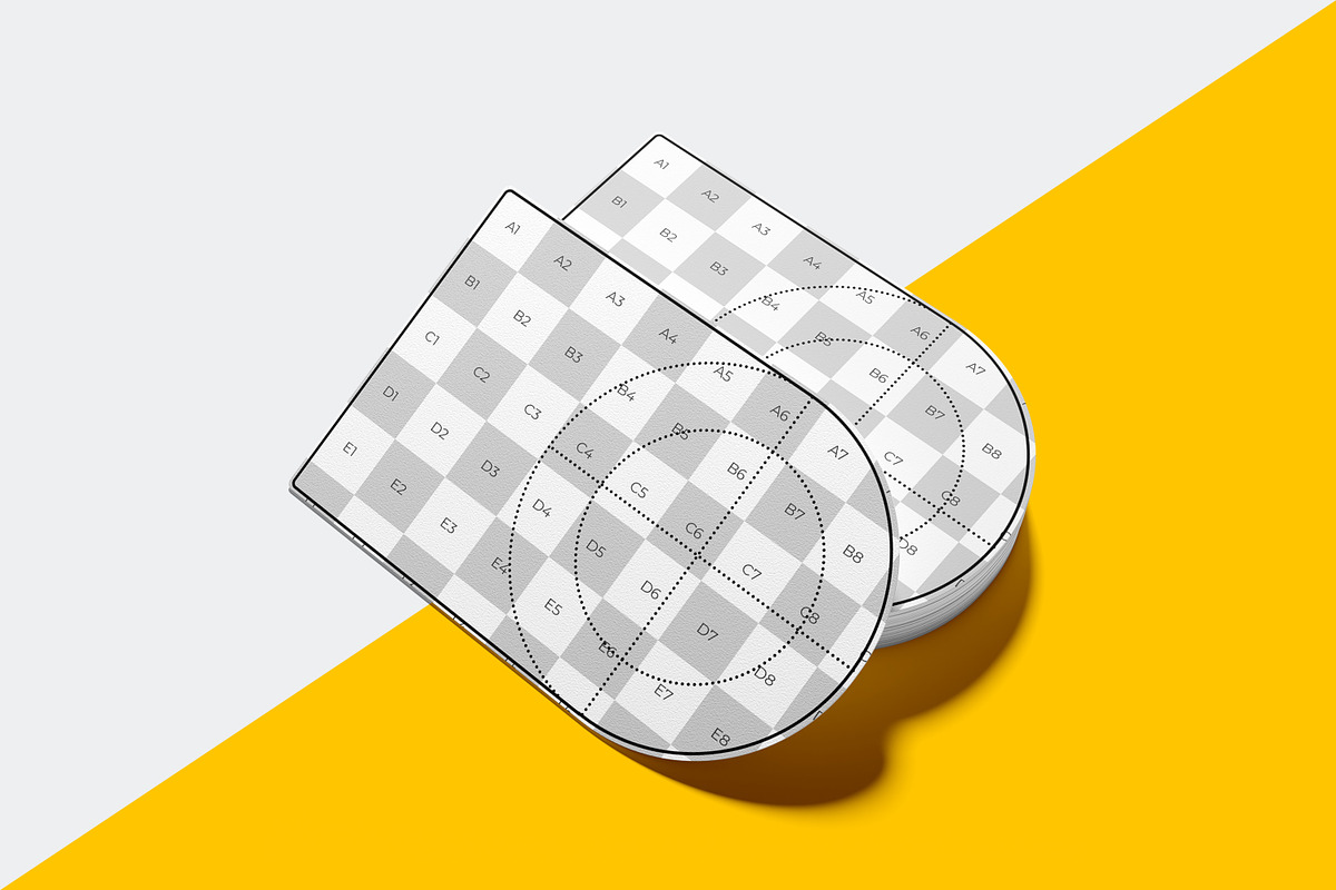 Half Circle Business Card Mockup, an Advertising Mockup by Rizky Audymas (Photo 6 of 6)
