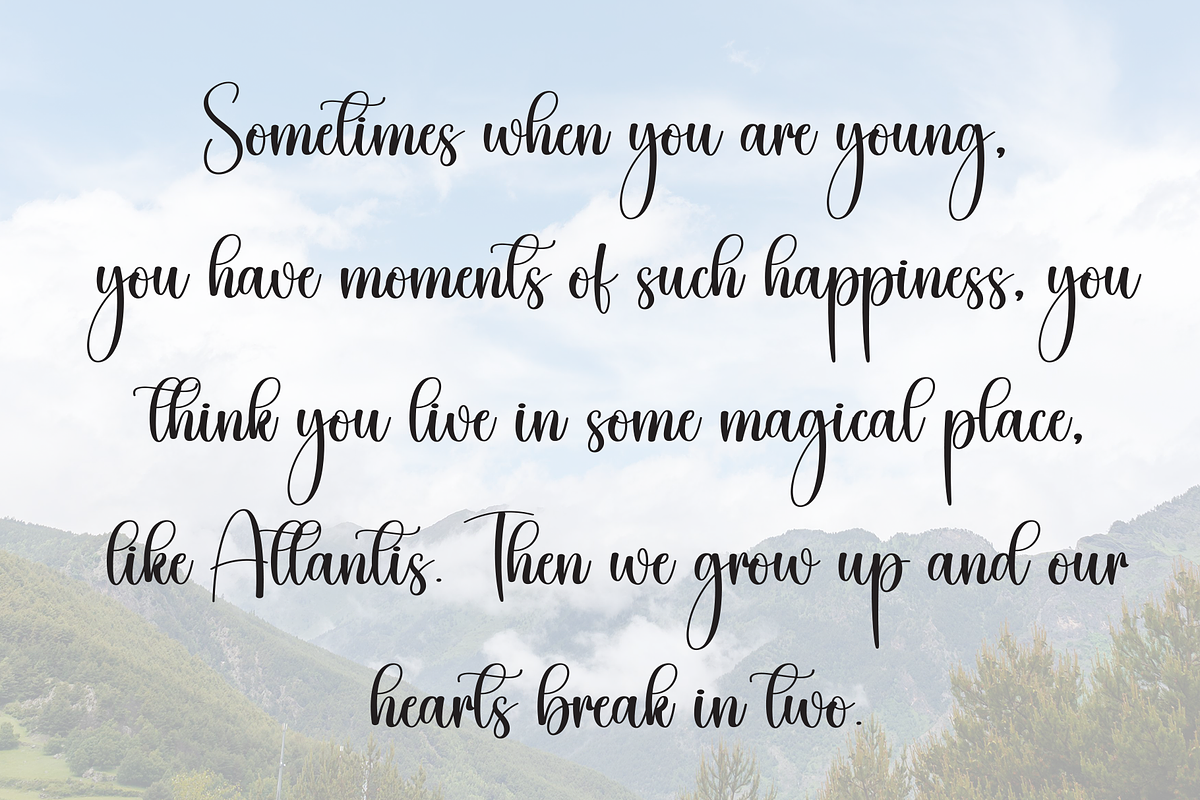 Cauldron | Script Font, a Handwritten Font by Scratchones (Photo 6 of 8)