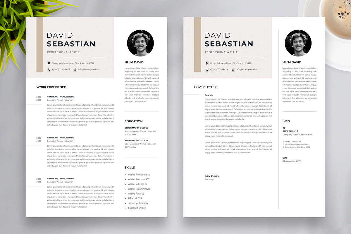 Word Resume & Cover Letter Template, a Resume Template by Aspect_Studio (Photo 2 of 4)
