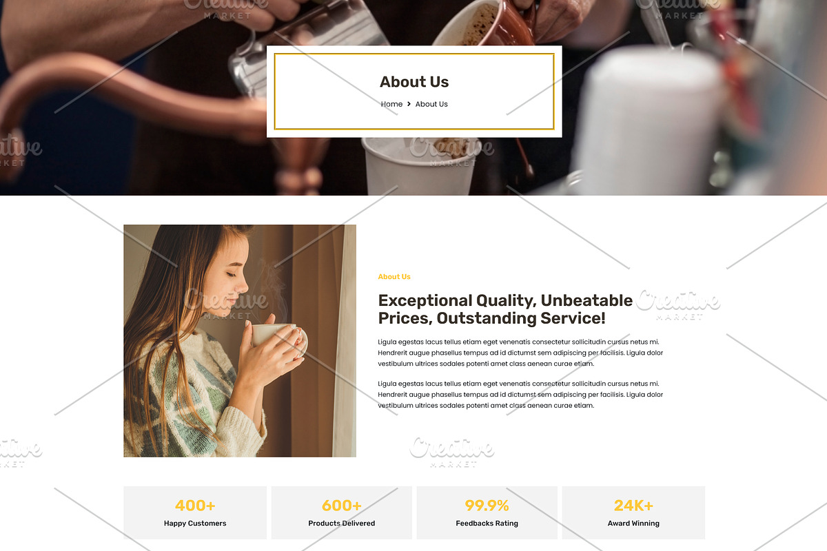 Honey, Herbal Tea & Coffee Store, a WordPress Template by HasnainDEV (Photo 2 of 5)