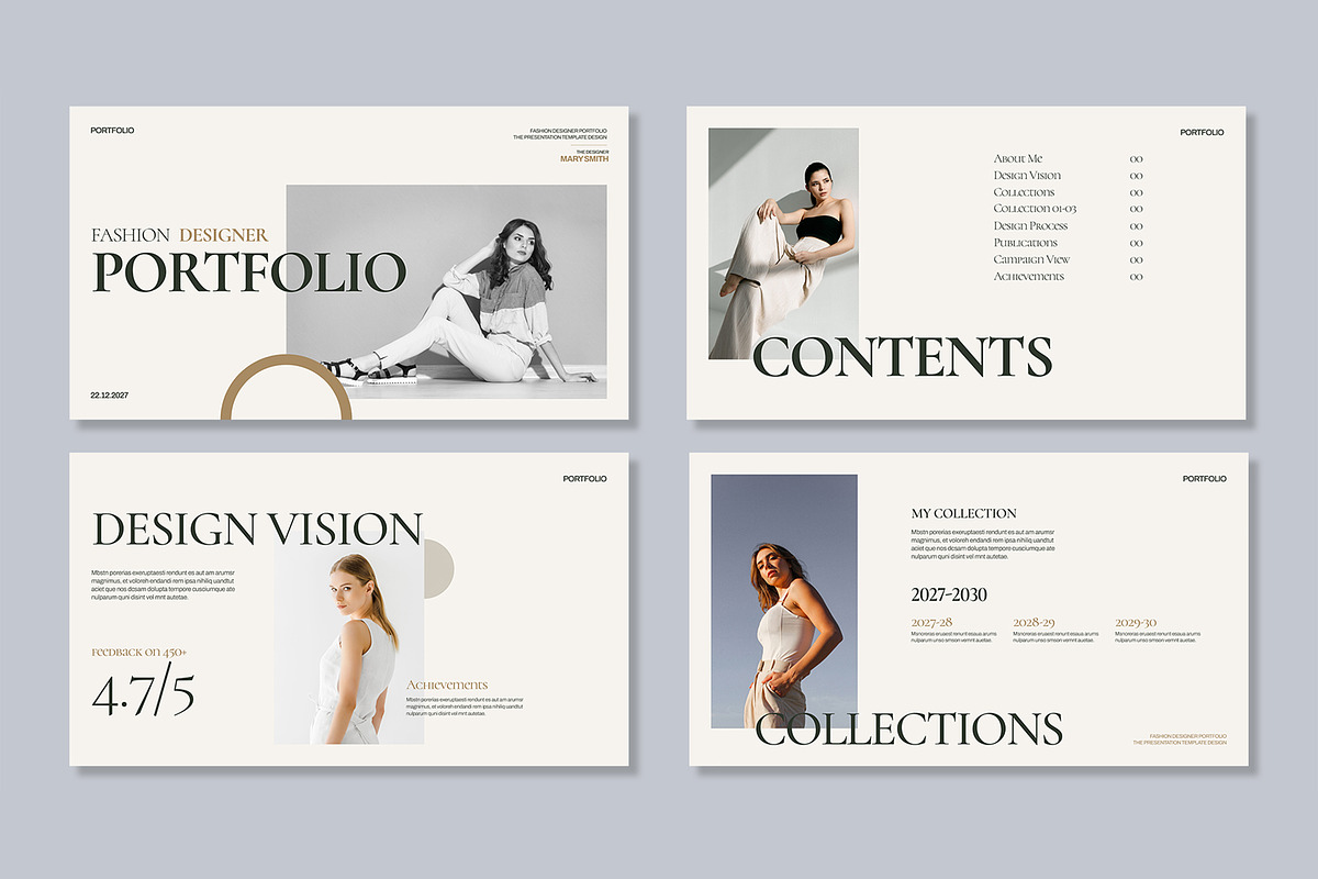 Fashion Designer Portfolio, a Presentation Template by Mighty-Slide (Photo 2 of 5)