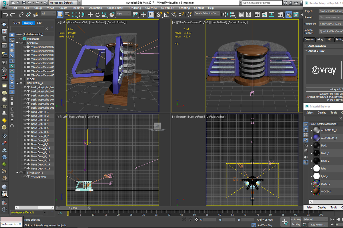 TV Studio Desk Collection (12 PCS), a Furniture 3D Model by akerStudio (Photo 88 of 153)