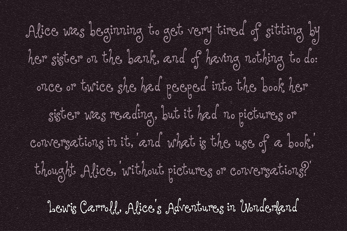 Little Pierre Curly Handwritten Font, a Handwritten Font by The October Creative (Photo 5 of 8)