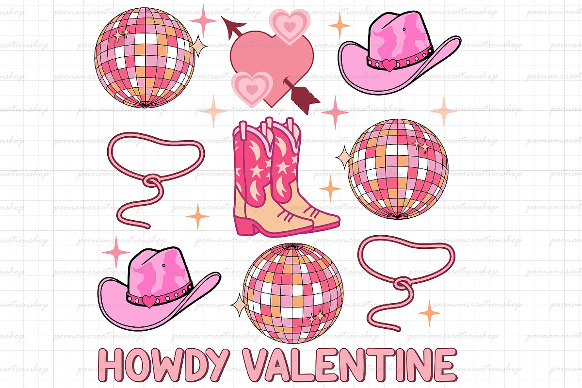 Howdy Valentine Western Svg, an Object Illustration by Little Mango